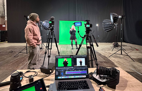 съемочный процесс видео продакшн компании в минске, съемка на зеленке